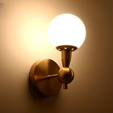 Modern Gold Double Globe Vanity Wall Sconce Light Image - 19