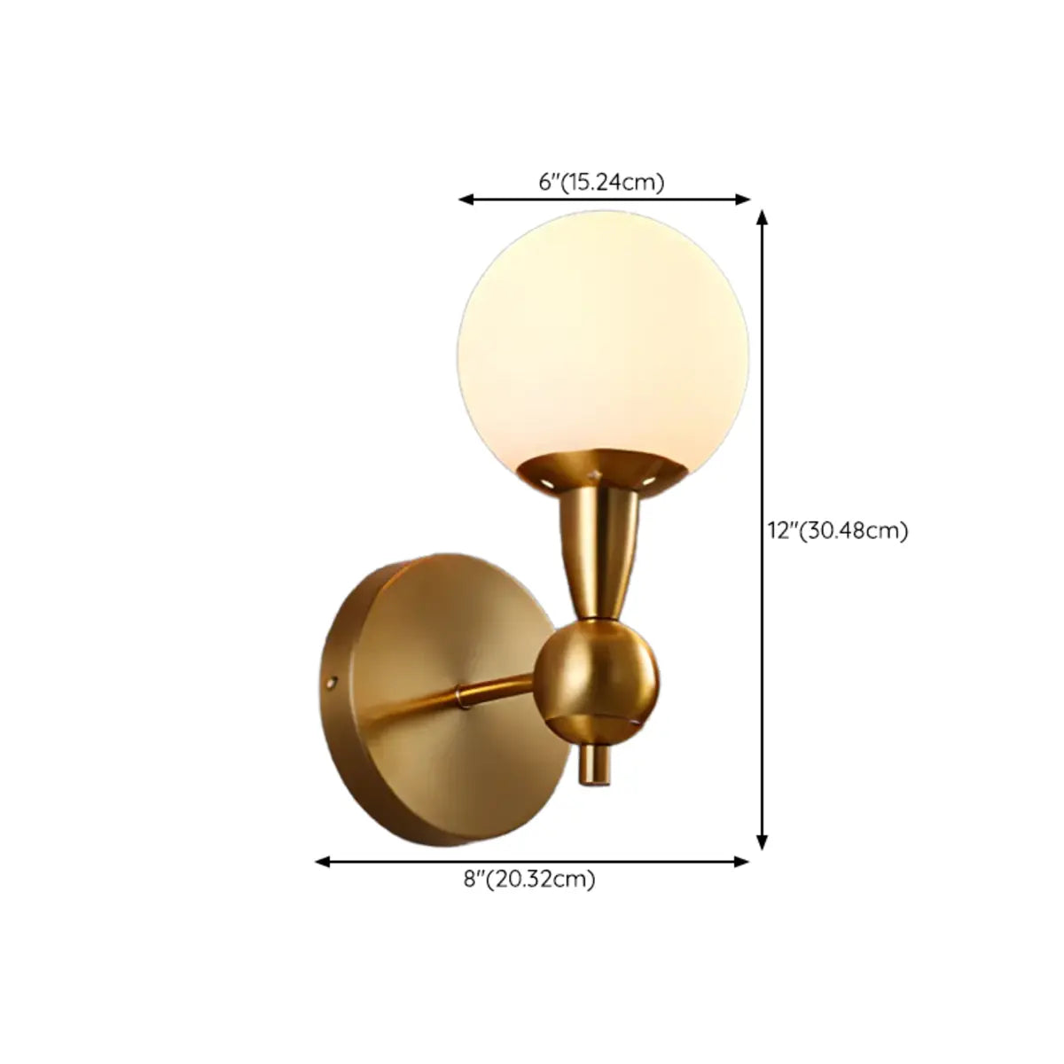 Modern Gold Double Globe Vanity Wall Sconce Light Image - 29