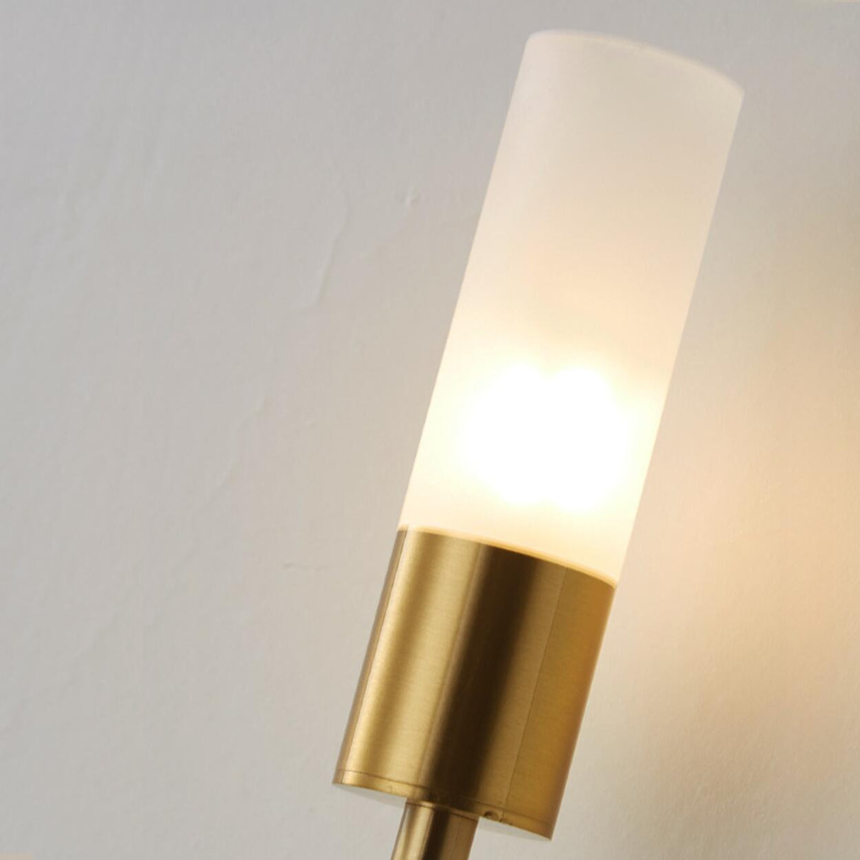 Modern Gold Dual Cylindrical LED Wall Sconce Light Image - 16