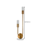 Modern Gold Dual Cylindrical LED Wall Sconce Light Image - 20