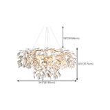 Modern Gold Finish Crystal Branch Chandelier  Image - 13