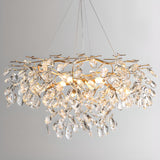 Modern Gold Finish Crystal Branch Chandelier  Image - 3