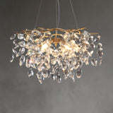 Modern Gold Finish Crystal Branch Chandelier  Image - 4