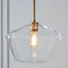 Modern Gold Frame Geometric Clear Glass Pendant Lights Image - 2