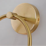 Modern Gold Frosted Glass Globe Metal Wall Sconce Image - 9