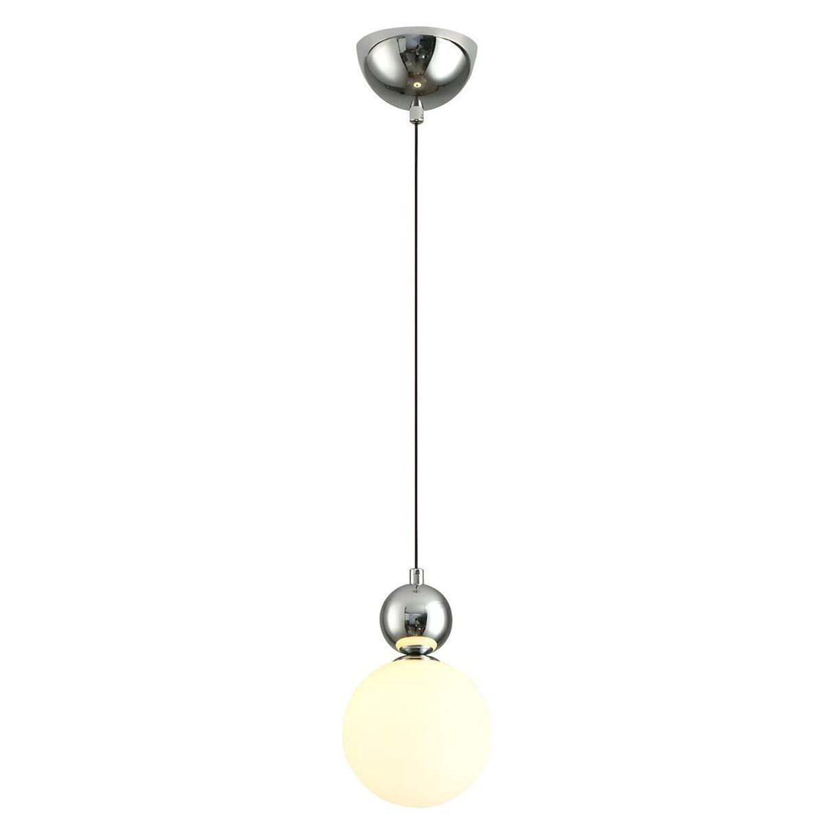 Modern Gold Frosted Glass Globe Pendant Light Image - 10