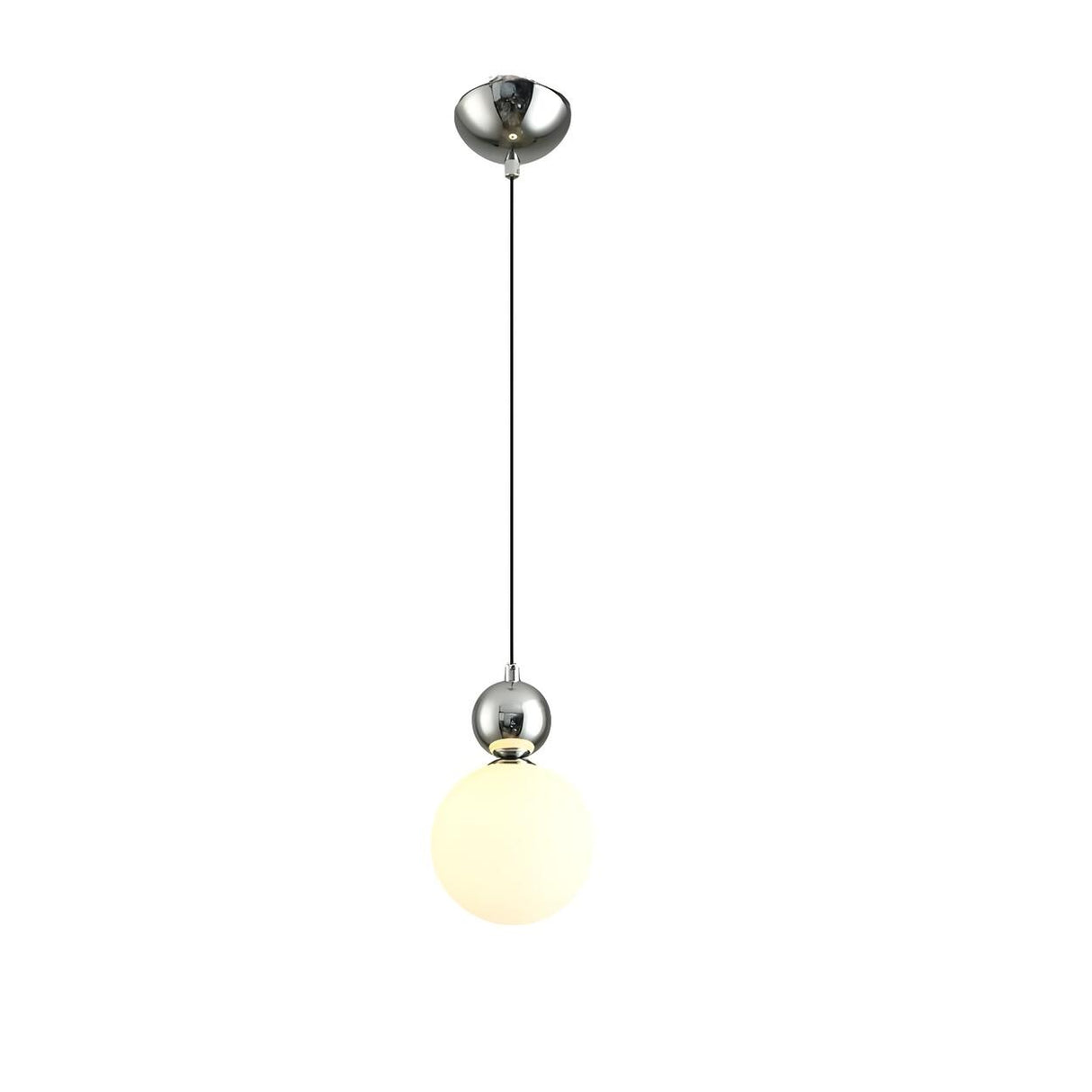 Modern Gold Frosted Glass Globe Pendant Light Image - 11