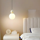 Modern Gold Frosted Glass Globe Pendant Light Image - 4