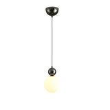 Modern Gold Frosted Glass Globe Pendant Light Image - 9