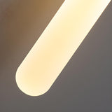 Modern Gold Frosted Glass Tube Pendant Wall Sconce Image - 17