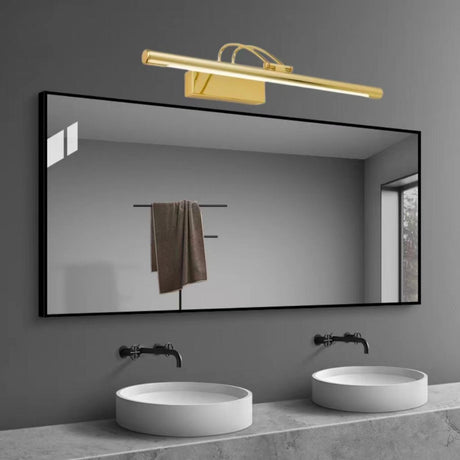 Modern Gold LED Bathroom Vanity Mirror Light Image - 1