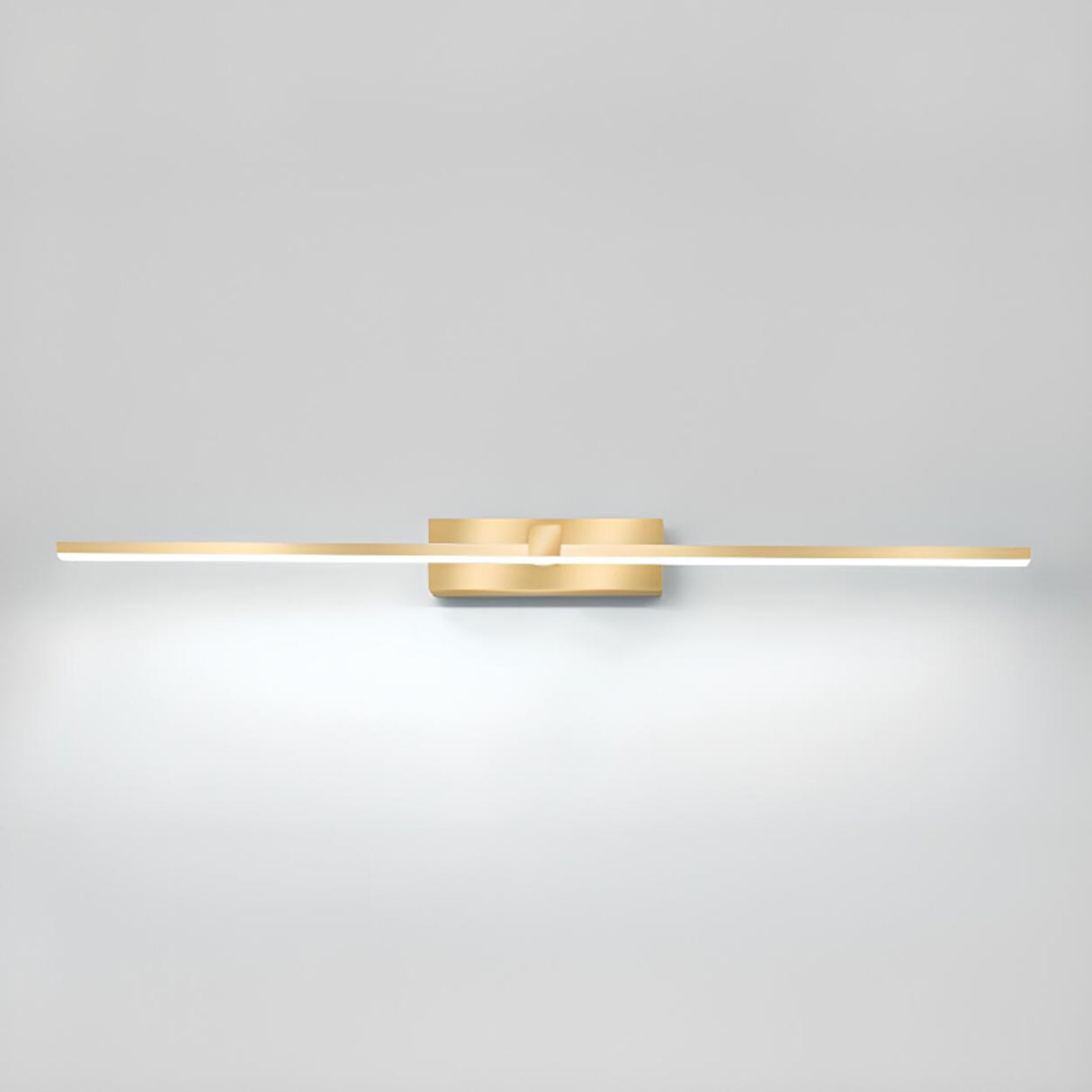 Modern Gold LED Linear Vanity Light Fixture Image - 10