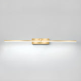 Modern Gold LED Linear Vanity Light Fixture Image - 10