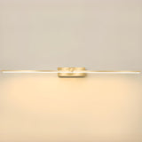 Modern Gold LED Linear Vanity Light Fixture Image - 11