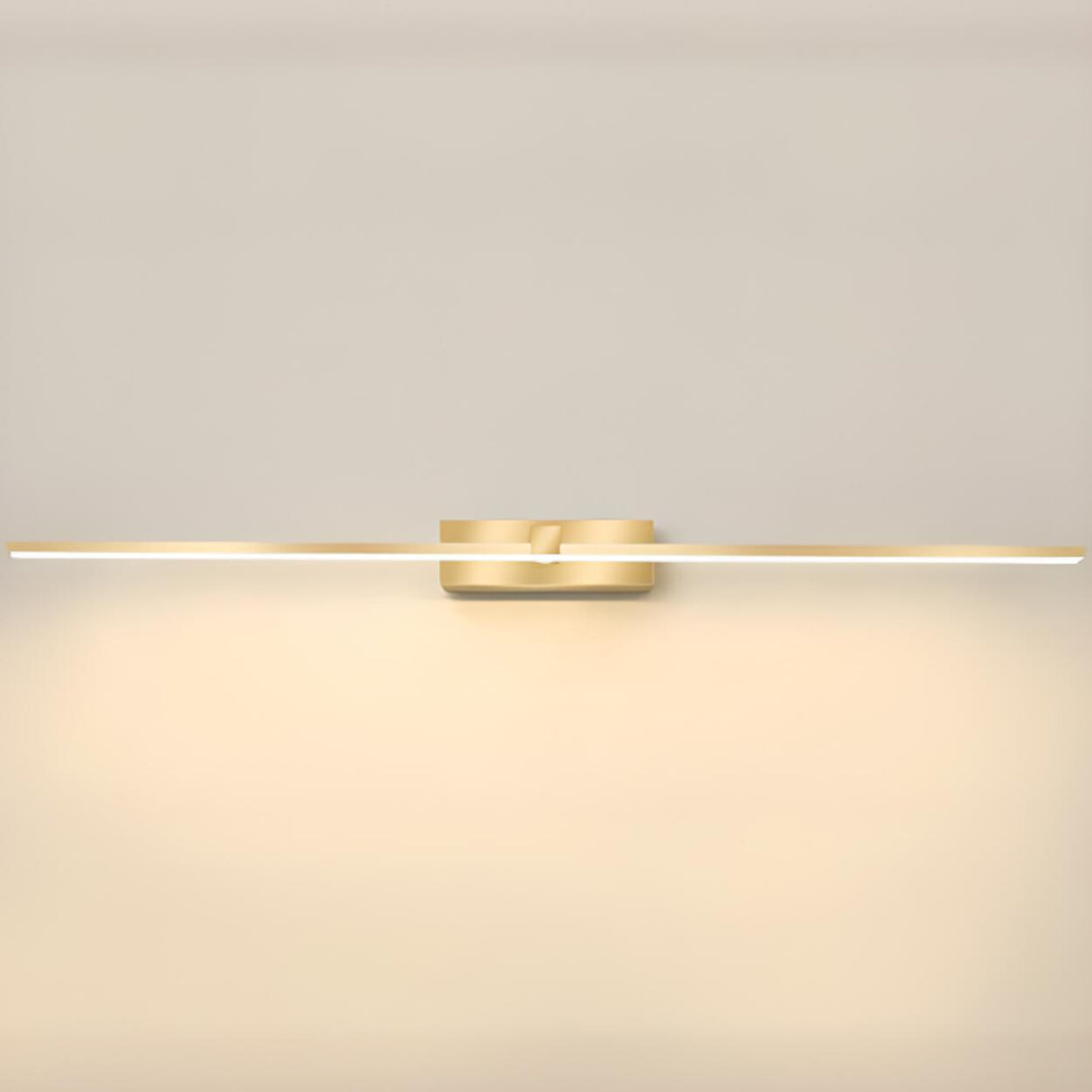 Modern Gold LED Linear Vanity Light Fixture Image - 12