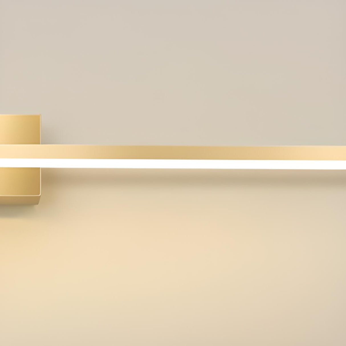 Modern Gold LED Linear Vanity Light Fixture Image - 16