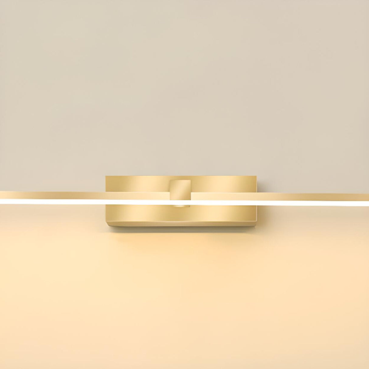 Modern Gold LED Linear Vanity Light Fixture Image - 17