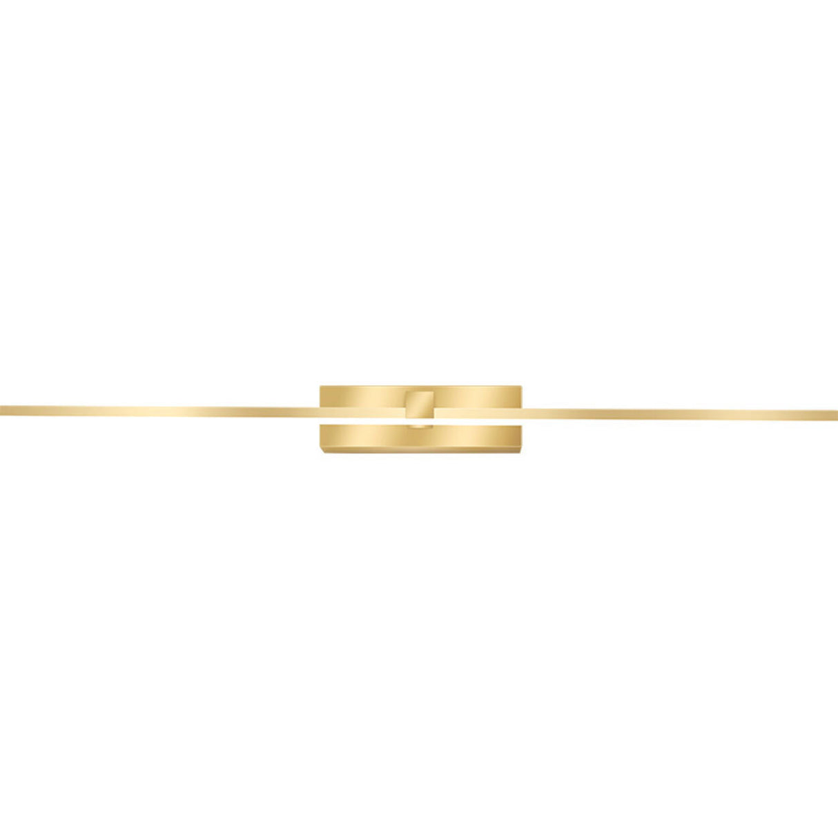 Modern Gold LED Linear Vanity Light Fixture Image - 5