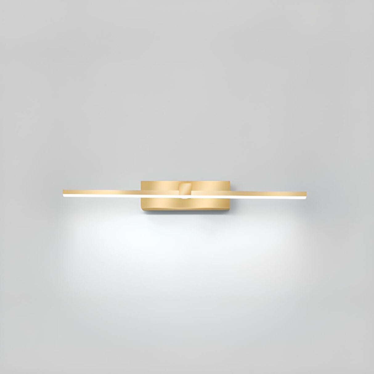 Modern Gold LED Linear Vanity Light Fixture Image - 7