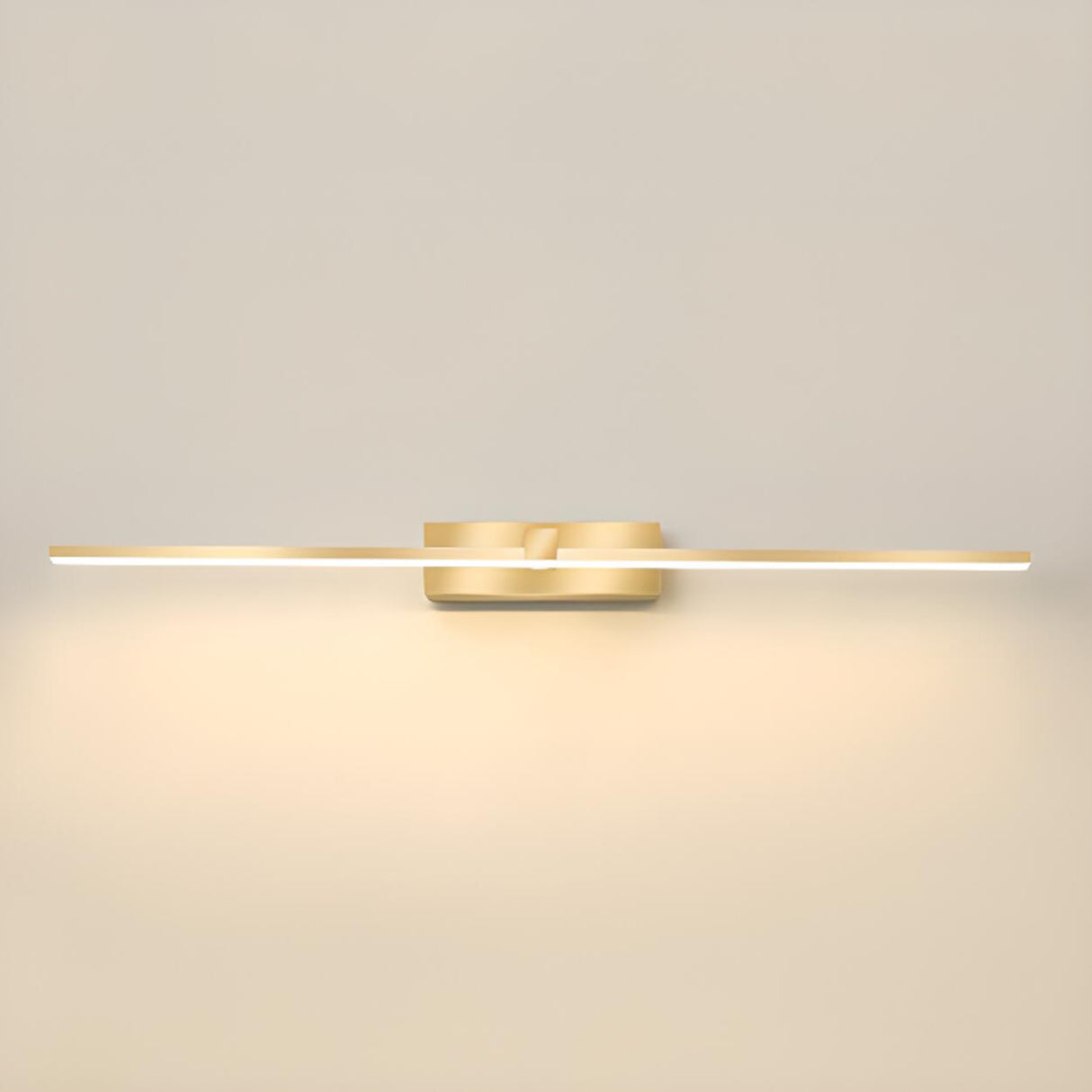 Modern Gold LED Linear Vanity Light Fixture Image - 9