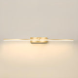 Modern Gold LED Linear Vanity Light Fixture Image - 9