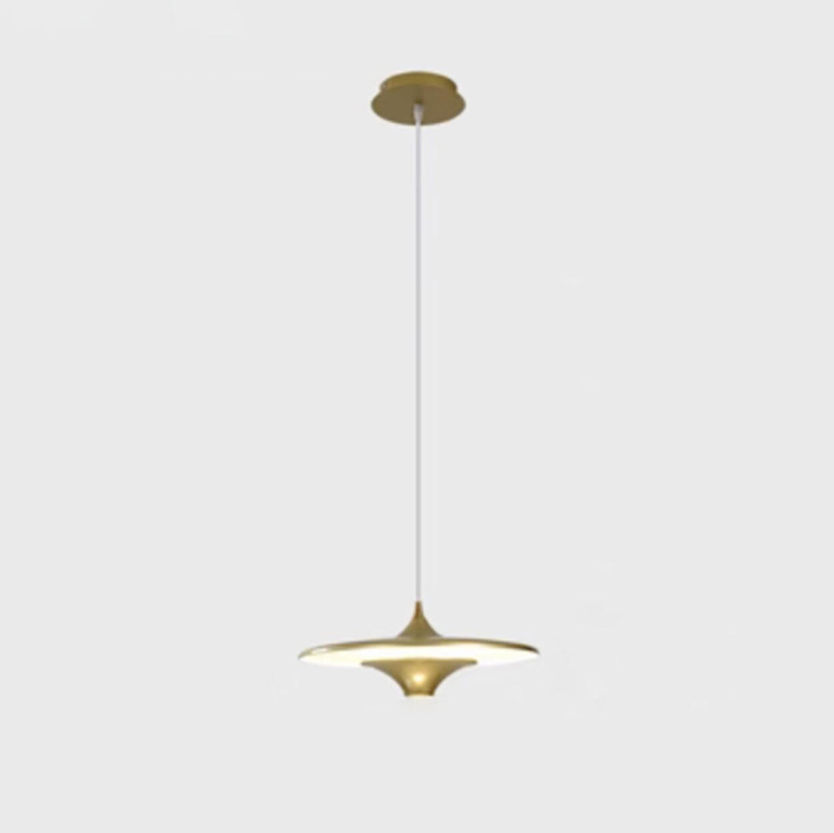 Modern Gold LED UFO Metal Dining Room Pendant Light Image - 7