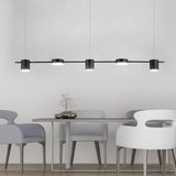 Modern Gold Linear Aluminum Island Dining Room Pendant Light Image - 11