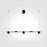 Modern Gold Linear Aluminum Island Dining Room Pendant Light Image - 14