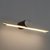 Modern Gold Linear LED Bathroom Vanity Wall Light Image - 10