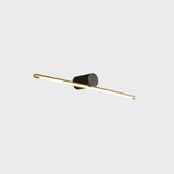 Modern Gold Linear LED Bathroom Vanity Wall Light Image - 3