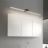 Modern Gold Linear LED Bathroom Vanity Wall Light Image - 4