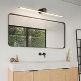 Modern Gold Linear LED Bathroom Vanity Wall Light Image - 6