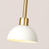 Modern Gold Metal Dome Pendant Light Flexible Length Image - 13