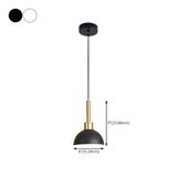 Modern Gold Metal Dome Pendant Light Flexible Length #size