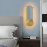 Modern Gold Minimalist Circular Wall Sconce Image - 4