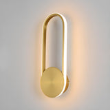 Modern Gold Minimalist Circular Wall Sconce Image - 6