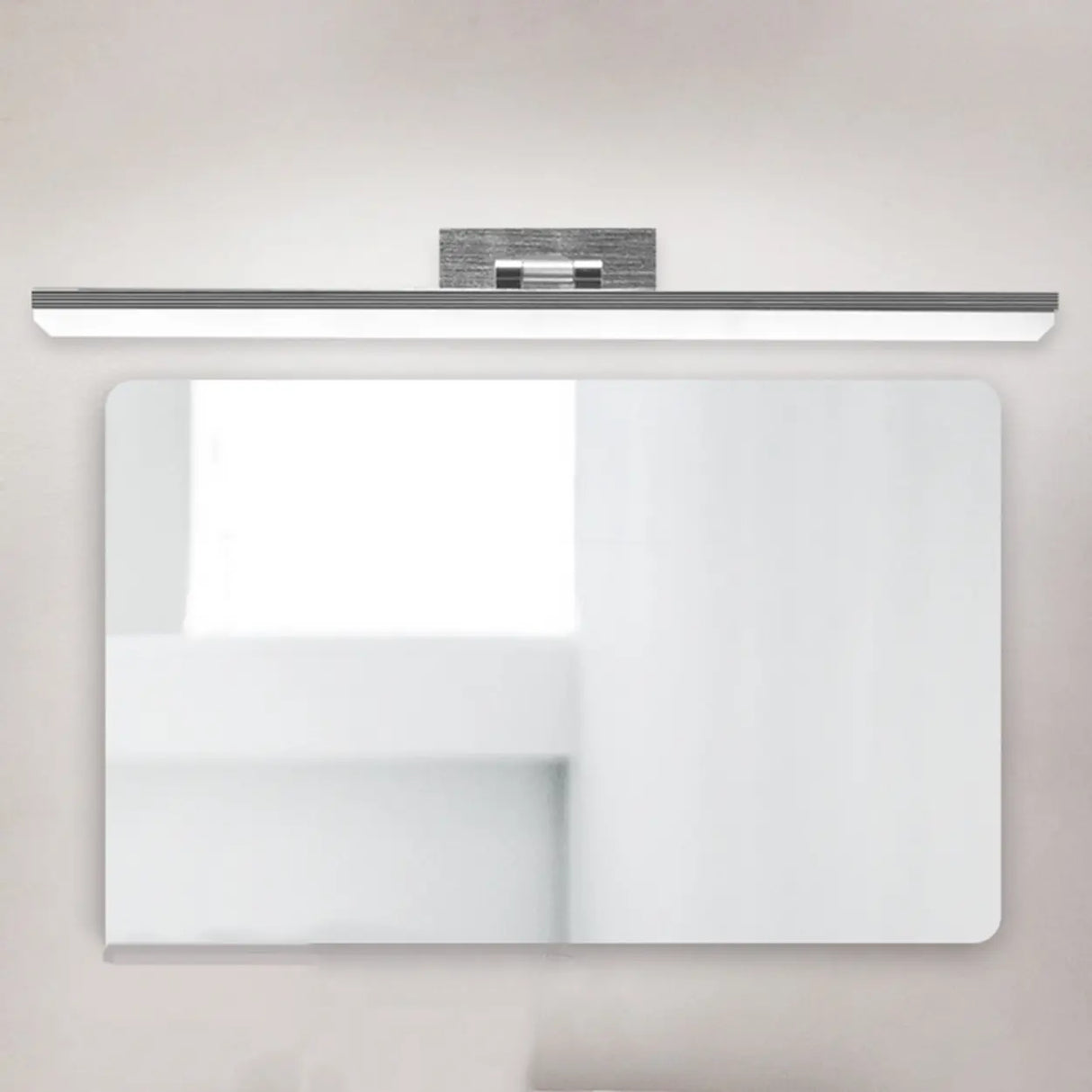 Modern Gold Rectangular Wall-Mounted Vanity Light Image - 8