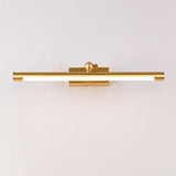 Modern Gold Tube LED Bathroom Vanity Wall Light Image - 11