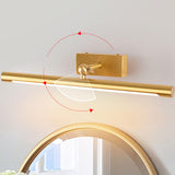 Modern Gold Tube LED Bathroom Vanity Wall Light Image - 15