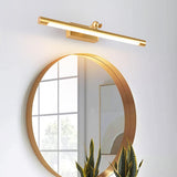 Modern Gold Tube LED Bathroom Vanity Wall Light Image - 2