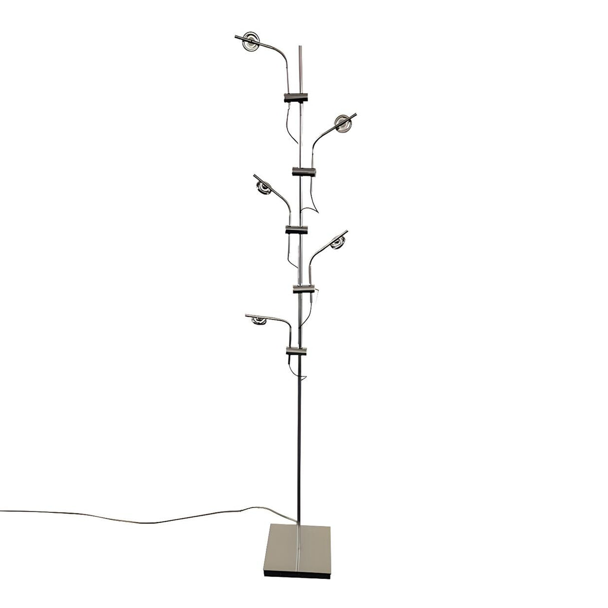 Modern Gold Vertical Branch Metal LED Floor Lamp Image - 7