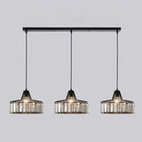 Modern Golden Clear Crystal Vaulted Pendant Light Image - 10