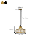 Modern Golden Clear Crystal Vaulted Pendant Light Image - 21