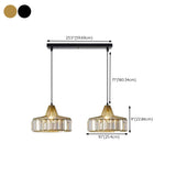 Modern Golden Clear Crystal Vaulted Pendant Light Image - 23