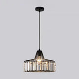 Modern Golden Clear Crystal Vaulted Pendant Light Image - 5