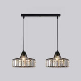 Modern Golden Clear Crystal Vaulted Pendant Light Image - 8