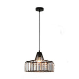 Modern Golden Clear Crystal Vaulted Pendant Light Image - 9