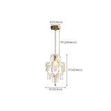 Modern Golden Elegance Crystal Geometric Pendant Light Image - 16