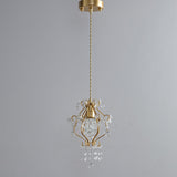 Modern Golden Elegance Crystal Geometric Pendant Light Image - 7