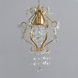 Modern Golden Elegance Crystal Geometric Pendant Light Image - 9